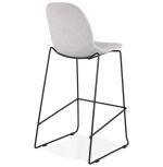 Barová židle COOPER šedá/černá