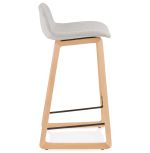 Barová židle TRAPU MINI světlé šedá/přírodní