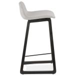 Barová židle TRAPU MINI světlé šedá/černá