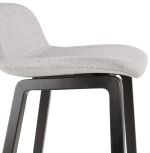 Barová židle TRAPU MINI světlé šedá/černá