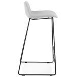 Barová židle VANCOUVER světlé šedá/černá