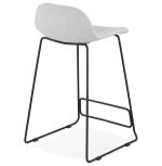 Barová židle VANCOUVER MINI světlé šedá/černá