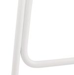 Barová židle VANCOUVER světlé šedá/bílá