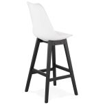 Barová židle APRIL bílá/černá