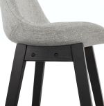 Barová židle QOOP šedá/černá