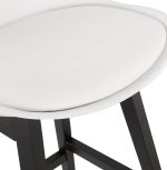 Barová židle APRIL MINI bílá/černá