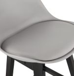 Barová židle APRIL MINI šedá/černá