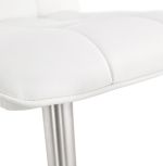 Barová židle SALAMANCA bílá/chrom