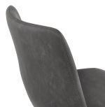 Barová židle GAUCHO tmavě šedá/černá