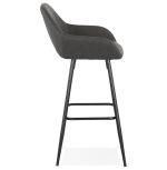 Barová židle RITA tmavě šedá