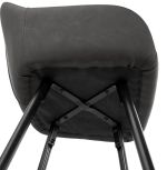 Barová židle RITA tmavě šedá