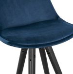 Barová židle CARRY modrá/černá