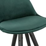 Barová židle CARRY zelená/černá