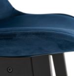Barová židle BASIL modrá/černá