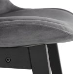 Barová židle BASIL MINI šedá/černá