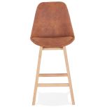 Barová židle SVENKE MINI hněda/přírodní