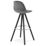 Barová židle FRANKY šedá/černá