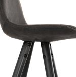 Barová židle AGOUTI MINI tmavě šedá/černá