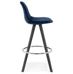 Barová židle FRANKY MINI modrá/černá