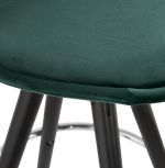 Barová židle FRANKY MINI zelená/černá