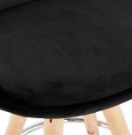 Barová židle FRANKY černá/přírodní