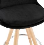 Barová židle FRANKY MINI černá/přírodní