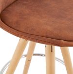 Barová židle AGOUTI MINI hnědá/přírodní