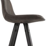 Barová židle BRUCE šedá/černá
