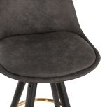 Barová židle BRUCE MINI šedá/černá