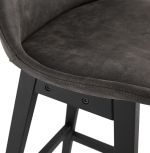 Barová židle SVENKE šedá/černá
