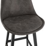 Barová židle SVENKE MINI šedá/černá