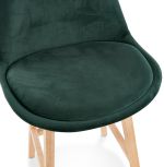 Barová židle BASIL zelená/přírodní
