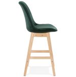 Barová židle BASIL MINI zelená/přírodní