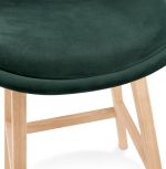 Barová židle BASIL MINI zelená/přírodní