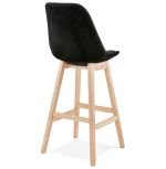 Barová židle BASIL černá/přírodní