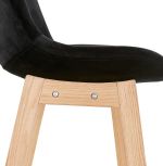 Barová židle BASIL černá/přírodní