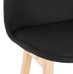 Barová židle QOOP MINI černá/přírodní