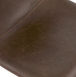 Barová židle OTENBA tmavě hnědá/chrom