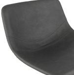 Barová židle OTENBA tmavě šedá/chrom