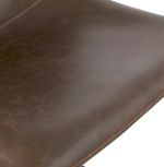Barová židle OTENBA tmavě hnědá/černá