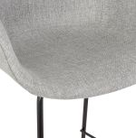 Barová židle LARGESS MINI šedá/černá