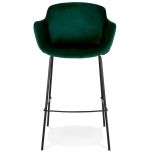 Barová židle FIDEL zelená/černá