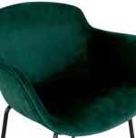 Barová židle FIDEL zelená/černá