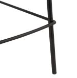 Barová židle LARGESS šedá/černá