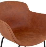 Barová židle MASK hnědá/černá