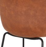 Barová židle MASK hnědá/černá