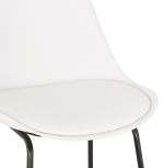 Barová židle PAUL MINI bílá/černá