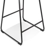 Barová židle PAUL MINI bílá/černá