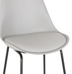 Barová židle PAUL MINI šedá/černá