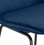 Barová židle YAYA modrá/černá